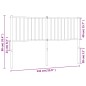 vidaXL Cabecero de metal blanco 135 cm vidaXL Cabecero de metal blanco 135 cm