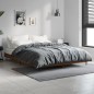 vidaXL Estructura de cama madera contrachapada marrón roble 135x190 cm