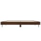 vidaXL Estructura de cama madera contrachapada marrón roble 135x190 cm