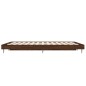 vidaXL Estructura de cama madera contrachapada marrón roble 135x190 cm