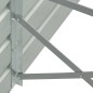 vidaXL Arriate de acero galvanizado marrón 400x80x45 cm