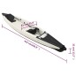 vidaXL Kayak inflable poliéster negro 424x81x31 cm vidaXL Kayak inflable poliéster negro 424x81x31 cm