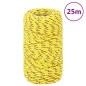 vidaXL Cuerda de barco polipropileno amarillo 2 mm 25 m vidaXL Cuerda de barco polipropileno amarillo 2 mm 25 m