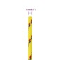 vidaXL Cuerda de barco polipropileno amarillo 3 mm 100 m