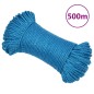 vidaXL Cuerda de trabajo polipropileno azul 3 mm 500 m vidaXL Cuerda de trabajo polipropileno azul 3 mm 500 m