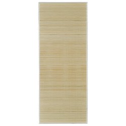 vidaXL Alfombra rectangular de bambú natural 120 x 180 cm
