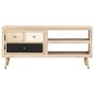 vidaXL Mesa de centro de madera maciza de mango 90x45x40cm