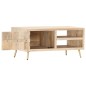vidaXL Mesa de centro de madera maciza de mango 90x45x40cm