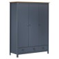 vidaXL Armario de 3 puertas Hill Range madera pino gris 127x50x170cm vidaXL Armario de 3 puertas Hill Range madera pino gris 127x50x170cm