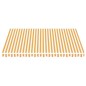 vidaXL Tela de repuesto para toldo amarillo y blanco 4x3,5 m