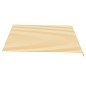 vidaXL Tela de repuesto para toldo amarillo y blanco 4x3,5 m