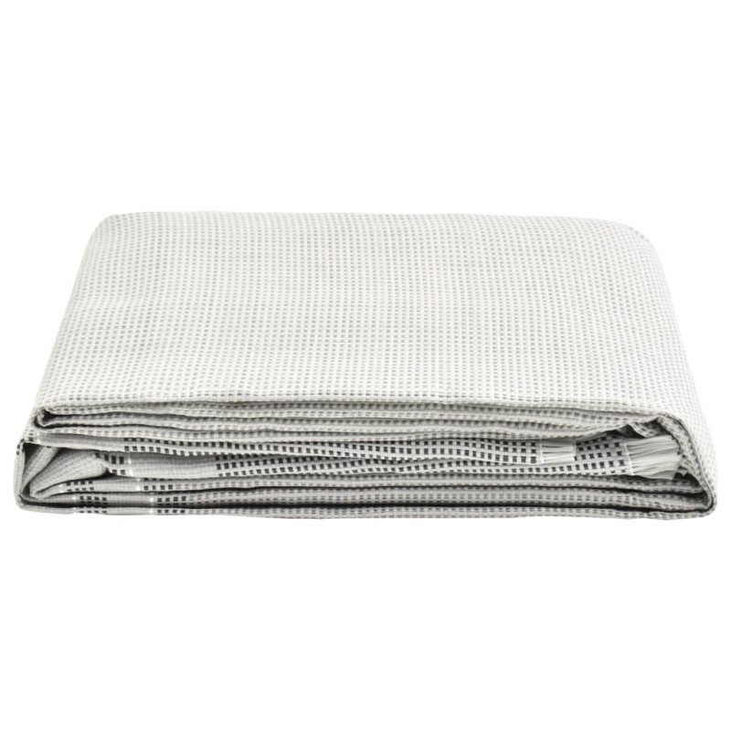 vidaXL Alfombra para tienda de campaña gris 350x250 cm