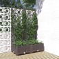 vidaXL Jardinera con enrejado PP marrón 80x40x121,5 cm vidaXL Jardinera con enrejado PP marrón 80x40x121,5 cm