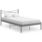 vidaXL Estructura de cama de metal gris 120x200 cm vidaXL Estructura de cama de metal gris 120x200 cm