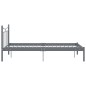 vidaXL Estructura de cama de metal gris 120x200 cm vidaXL Estructura de cama de metal gris 120x200 cm