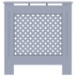 vidaXL Cubierta para radiador MDF gris 78 cm