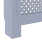 vidaXL Cubierta para radiador MDF gris 78 cm