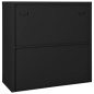 vidaXL Armario con puerta corredera acero antracita 90x40x90 cm