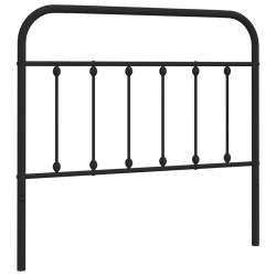vidaXL Cabecero de metal negro 107 cm