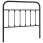 vidaXL Cabecero de metal negro 107 cm vidaXL Cabecero de metal negro 107 cm