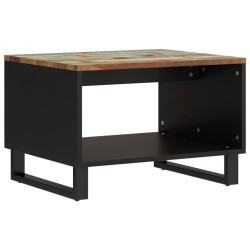 vidaXL Mesa de centro de madera maciza reciclada 60x50x40 cm