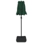 vidaXL Sombrilla doble con luces LED verde 316x240 cm vidaXL Sombrilla doble con luces LED verde 316x240 cm