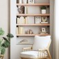 vidaXL Estante de pared madera maciza de roble sin tratar 80x20x6 cm vidaXL Estante de pared madera maciza de roble sin tratar 80x20x6 cm