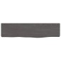 vidaXL Estante de pared madera roble tratada marrón oscuro 40x10x2 cm