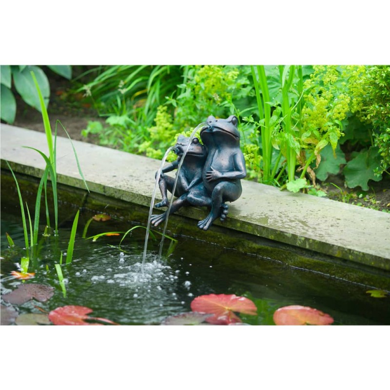 Ubbink Fuente de agua con 2 ranas 22 cm 1386074 Ubbink Fuente de agua con 2 ranas 22 cm 1386074