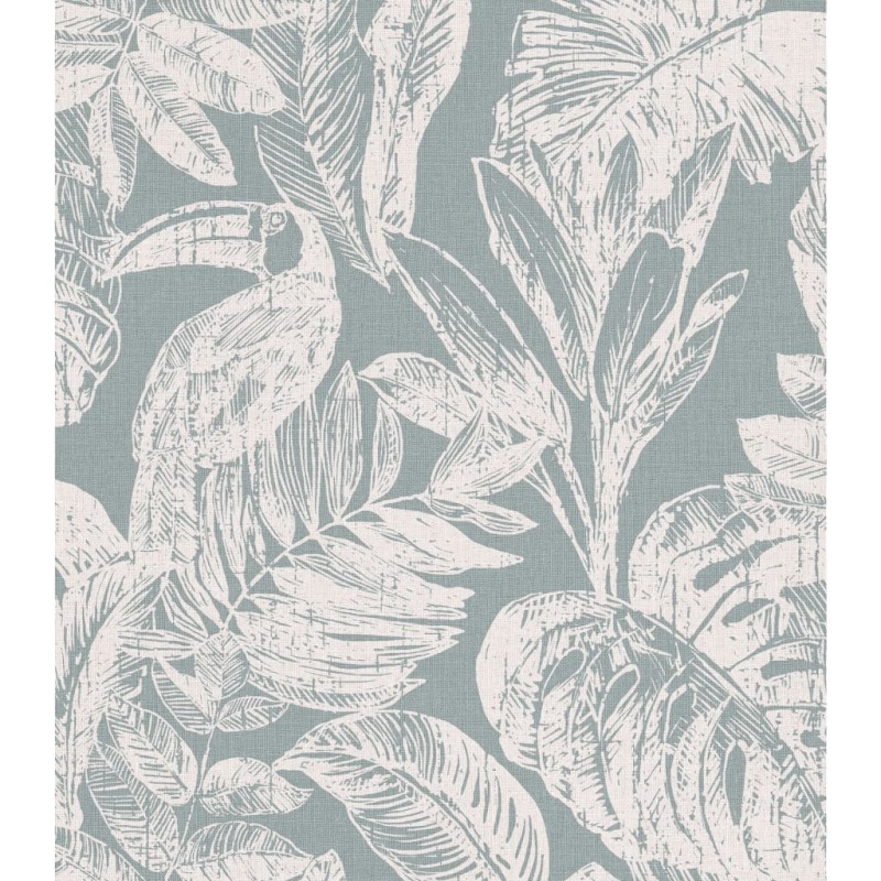 DUTCH WALLCOVERINGS Papel de pared Rebecca gris y blanco DUTCH WALLCOVERINGS Papel de pared Rebecca gris y blanco