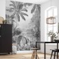 Komar Mural fotográfico Lac Tropical Black & White 200x270 cm Komar Mural fotográfico Lac Tropical Black & White 200x270 cm