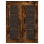 vidaXL Aparador alto madera contrachapada roble ahumado 69,5x34x180 cm vidaXL Aparador alto madera contrachapada roble ahumado 69,5x34x180 cm
