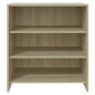 vidaXL Aparador de madera contrachapada roble Sonoma 70x40,5x75 cm