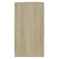 vidaXL Aparador de madera contrachapada roble Sonoma 70x40,5x75 cm
