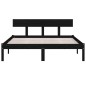 vidaXL Estructura de cama madera maciza de pino negra 140x200 cm vidaXL Estructura de cama madera maciza de pino negra 140x200 cm