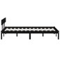 vidaXL Estructura de cama madera maciza de pino negra 140x200 cm vidaXL Estructura de cama madera maciza de pino negra 140x200 cm