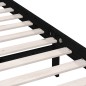 vidaXL Estructura de cama madera maciza de pino negra 140x200 cm vidaXL Estructura de cama madera maciza de pino negra 140x200 cm