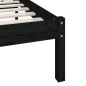 vidaXL Estructura de cama madera maciza de pino negra 140x200 cm vidaXL Estructura de cama madera maciza de pino negra 140x200 cm