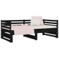 vidaXL Sofá cama extraíble madera maciza de pino negro 2x(90x190) cm vidaXL Sofá cama extraíble madera maciza de pino negro 2x(90x190) cm