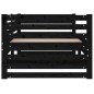 vidaXL Sofá cama extraíble madera maciza de pino negro 2x(90x190) cm vidaXL Sofá cama extraíble madera maciza de pino negro 2x(90x190) cm