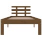 vidaXL Estructura cama madera maciza individual marrón miel 75x190 cm vidaXL Estructura cama madera maciza individual marrón miel 75x190 cm