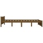 vidaXL Estructura de cama doble madera maciza marrón miel 135x190 cm vidaXL Estructura de cama doble madera maciza marrón miel 135x190 cm