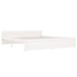 vidaXL Estructura de cama de madera maciza blanco 160x200 cm