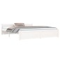 vidaXL Estructura de cama de madera maciza blanco 160x200 cm