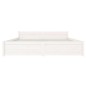vidaXL Estructura de cama de madera maciza blanco 160x200 cm