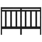 vidaXL Cabecero de cama madera maciza de pino negro 141x4x100 cm vidaXL Cabecero de cama madera maciza de pino negro 141x4x100 cm