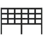 vidaXL Cabecero de cama madera maciza de pino negro 156x4x100 cm vidaXL Cabecero de cama madera maciza de pino negro 156x4x100 cm