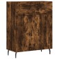 vidaXL Aparador alto madera contrachapada roble ahumado 69,5x34x180 cm vidaXL Aparador alto madera contrachapada roble ahumado 69,5x34x180 cm