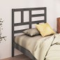 vidaXL Cabecero de cama madera maciza de pino gris 106x4x104 cm vidaXL Cabecero de cama madera maciza de pino gris 106x4x104 cm