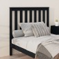vidaXL Cabecero de cama madera maciza de pino negro 106x6x101 cm vidaXL Cabecero de cama madera maciza de pino negro 106x6x101 cm